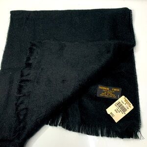 NWT black Cashmere finish scarf